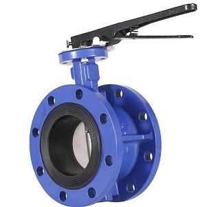 Затвор поворотный фланцевый 021F DN150 с редуктором Dendor